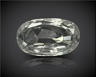 White Zircon Natural Certified 3.17 carats (DIN 90216 )